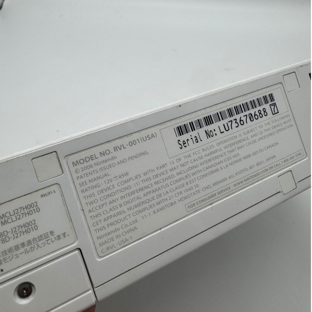 Nintendo Wii Gamecube Compatible Console Only White RVL-001 Tested Working - Picture 7 of 9